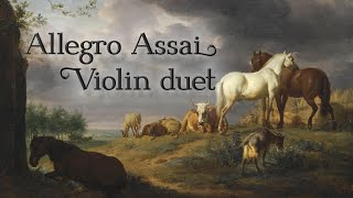 Allegro Assai  Classical Violin Duet by Simon le Duc with 17th Cent Artwork [upl. by Greff598]