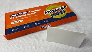 Mospage Laundry Detergent Sheets [upl. by Noiram]