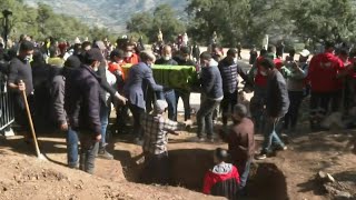 Maroc après cinq jours de drame le petit Rayan inhumé dans son village  AFP Images [upl. by Harras472]