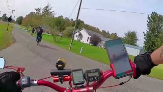 2 stroke motorized bicycle Please enjoy the end of season ride pt 36please subscribe and hit like [upl. by Acessej]