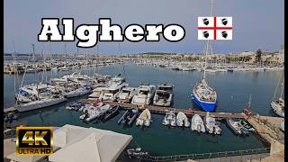 Alghero Sardinia  ScenicWalking Tour Through Coastal Charm 4K [upl. by Laforge67]