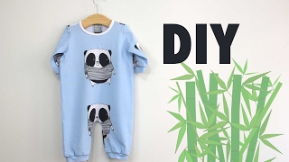 DIY Costura Cómo hacer pijama de bebe patrones gratis [upl. by Wanyen]