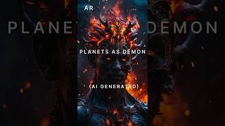 Ai draws planets as demons ai midjourney demon [upl. by Eeladnerb]