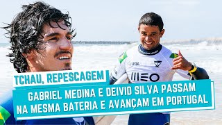 GABRIEL MEDINA E DEIVID SILVA ATACAM DIREITAS DO MOLHE LESTE E CHEGAM AO TERCEIRO ROUND EM PENICHE [upl. by Cartie572]