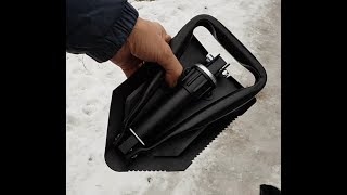 Foldable shovel Review and How to Use [upl. by Initirb782]