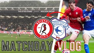 FIESTY SEVERNSIDE DERBY  BRISTOL CITY 11 CARDIFF  MATCHDAY VLOG [upl. by Assennav]