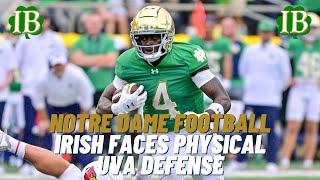 Notre Dame vs Virginia Preview  A First Glance Look At The UVA Defense [upl. by Okram]