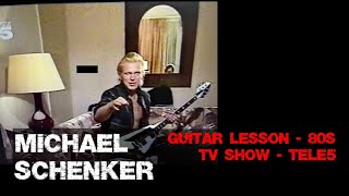 Michael Schenker Guitar Lesson  80s TV Show  Tele5 [upl. by Ashraf958]