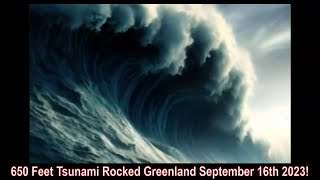 650 Feet Tsunami Rocked Greenland September 16th 2023 [upl. by Ohnuj]