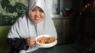 MAKAN SPAGHETTI HARI NI ‼️‼️SAMPAI TERLUPA KAMERA ON😅😅 [upl. by Ttoile]