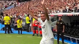 Mbappe Real Madrid Presentation 👏🏼 [upl. by Sucramad949]