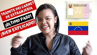 ¿QUE HACER CUANDO TE APRUEBAN LA CALIDAD MIGRATORIA PARA EL CARNET EXTRANJERÍA VENEZOLANOS EN PERÚ [upl. by Naimaj]