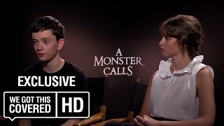 Exclusive Interview Felicity Jones and Lewis MacDougall Talk A Monster Calls HD [upl. by Skees]