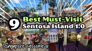 Best 9 Things to DO in Sentosa Island Singapore 10  Singapore Travel Guide 2024 [upl. by Anaiuq]