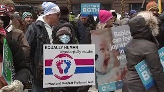 Chicago antiabortion protesters hold March for Life Rally [upl. by Semaj]