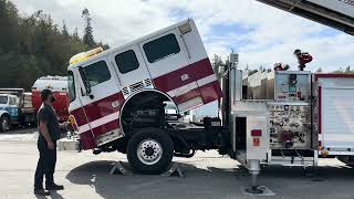 Auction 3608230  American LaFrance 105 Ladder Fire Truck [upl. by Garwin]