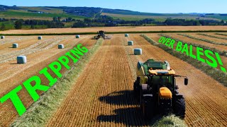 Silage Baling Massive Triticale Crop [upl. by Mateusz]