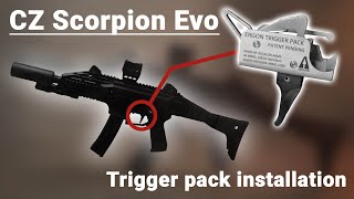 How to replace a trigger pack on a CZ Scorpion Evo  CZ Parts [upl. by Karl]