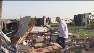 RV park residents recall fleeing to safety as tornado destroys their community [upl. by Ehud456]