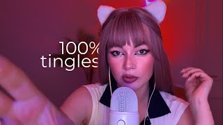 ASMR Purring Mouth Sounds amp Hand Movements [upl. by Nanice]