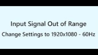 Windows1011 外接显示器后出现input signal out of range [upl. by Seabury]