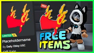 New FREE LIMITED UGC items 🤩😍 How to get FREE UGC LIMITED ITEMS Fire valkiry on ROBLOX  Roblox [upl. by Woll]