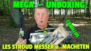 ✔ MEGAUNBOXING Les Stroud Messer u Macheten von Camillus [upl. by Nodearb]