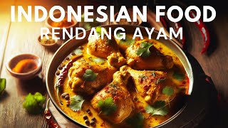 Indonesian Food The Rich Flavors of Rendang Ayam  Food Video [upl. by Haraj514]