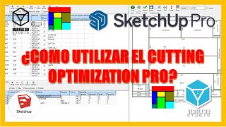 COMO USAR EL CUTTING OPTIMIZATION PRO PARA DESPIECE DE UN MUEBLE EN SKETCHUP 2021 CLASE 3 [upl. by Rego]