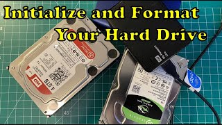 How to Initialize and Format a Hard Drive HDD or SSD [upl. by Attiuqehs]