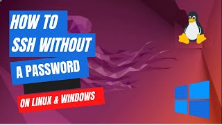 How to SSH Without a Password on Linux and Windows [upl. by Ausoj796]