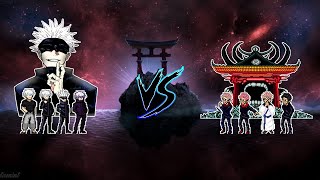 Gojo Variants VS Sukuna Variants  MUGEN 11 [upl. by Ehcnalb]