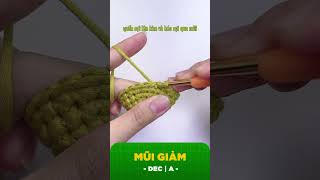 How to crochet Decrease Stitch Dec  Crochet Tutorial for Beginner crochet tutorial [upl. by Huckaby]