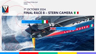 Louis Vuitton Cup Final Race 8 Port Entry Stern Camera  Luna Rossa Prada Pirelli [upl. by Argus]