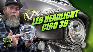 Ciro 3D Vision X LED Headlight Install Harley Davidson Touring [upl. by Ettenej]