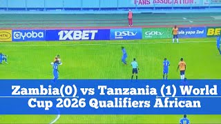 Tazama goli la Tanzania vs Zambia LIVE FIFA World Cup 2026 Qualifiers African [upl. by Oeram]