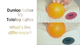 Dunlop Latex vs Talalay Latex Whats the Difference [upl. by Woods]