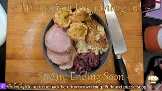 Yorkshire Pudding Roast Pork Braised Cabbage amp Cauliflower Gratin  Dinner  908 [upl. by Adrahs]