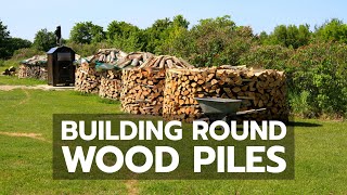 Building Round Wood Piles [upl. by Kreindler223]