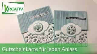 Gutscheinkarte für jeden Anlass [upl. by Yremogtnom]