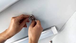 How to install LED batten luminaire linear light to Ceiling for Shop lighting and Garage lighting [upl. by Airamas200]