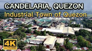 CANDELARIA QUEZON AERIAL VIEW Industrial Town of Quezon 4K [upl. by Lillie]