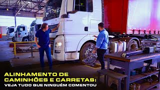 🚛COMO VOCÊ NUNCA VIU Saiba tudo sobre ALINHAMENTO DE CAMINHÃO e CARRETA Truck Center DPaschoal [upl. by Marijn]