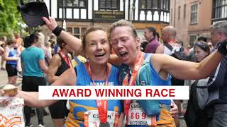 2022 Essar Chester Half Marathon Highlights [upl. by Paton882]