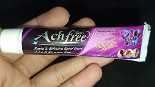 AchFree gel uses side effects and How to use it [upl. by Dorina]