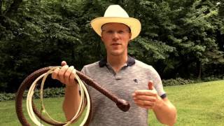 Cracking a 12 foot Bullwhip [upl. by Michell]