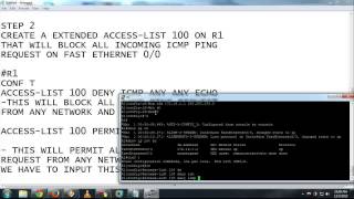 Cisco Tutorial  Blocking ICMP PING REQUEST ON CISCO ROUTER NETWORK SECURITY [upl. by Rickie687]