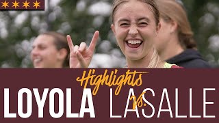 Loyola vs LaSalle  Cinematic Highlights  Womens Soccer [upl. by Inahteb219]