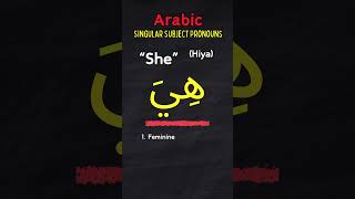 How to Say She in Arabic – Hiya Explained arabic arabicshorts learnarabic arabiclanguage [upl. by Feodora]