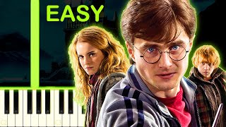 HEDWIGS THEME  HARRY POTTER  EASY Piano Tutorial [upl. by Noyk]